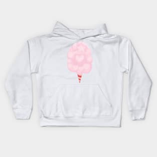 Cotton Candy, Hearts and Star Kids Hoodie